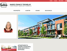 Tablet Screenshot of mariefrancetremblay.com